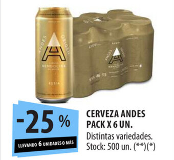 Punto Mayorista Cerveza Andes Pack x 6un oferta
