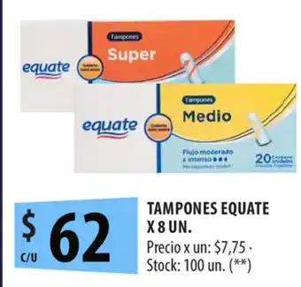 Punto Mayorista Tampones Equate x 8un oferta