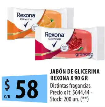 Punto Mayorista Rexona Jabón De Glicerina x 90gr oferta