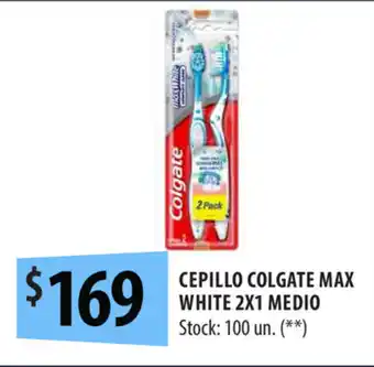 Punto Mayorista Colgate Cepillo Max White 2x1 Medio oferta