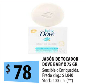 Punto Mayorista Dove Jabón De Tocador Baby x 75gr oferta