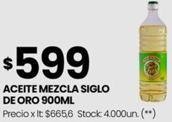 Changomas ACEITE MEZCLA SIGLO DE ORO 900ML oferta