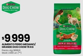 Changomas ALIMENTO PERRO MEDIANO/ GRANDE DOG CHOW 15 KG oferta