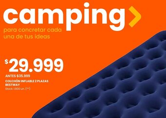 Changomas COLCHÓN INFLABLE 2 PLAZAS BESTWAY oferta