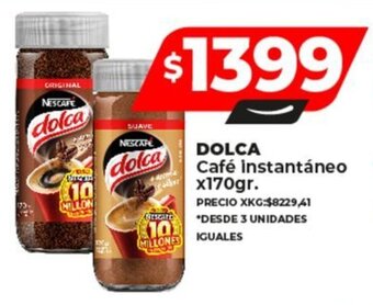 Supermayorista Vital DOLCA Café instantáneo x170gr. oferta