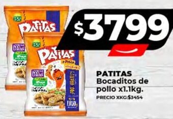 Supermayorista Vital PATITAS Bocaditos de pollo x1.1kg oferta