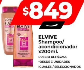 Supermayorista Vital ELVIVE Shampoo/ acondicionador x200ml oferta