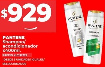 Supermayorista Vital PANTENE Shampoo/ acondicionador x400ml oferta