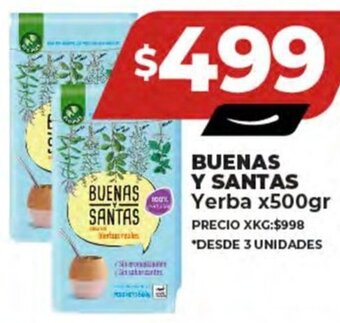 Supermayorista Vital BUENAS Y SANTAS Yerba x500gr oferta
