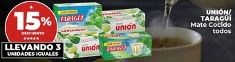 Supermayorista Vital UNIÓN/ TARAGÜÍ Mate Cocido todos oferta