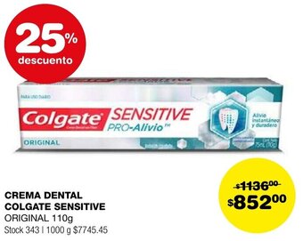 Atomo Conviene CREMA DENTAL COLGATE SENSITIVE ORIGINAL 110g oferta