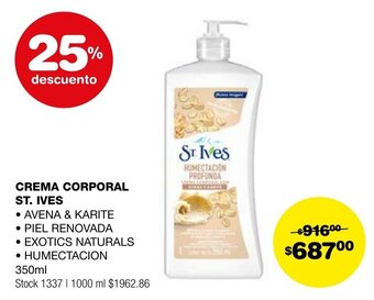 Atomo Conviene CREMA CORPORAL ST. IVES 350ml oferta