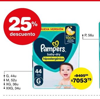 Atomo Conviene Pampers baby-dry hipoalergénico oferta