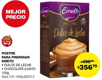 Atomo Conviene POSTRE PARA PREPARAR EMETH 120g oferta