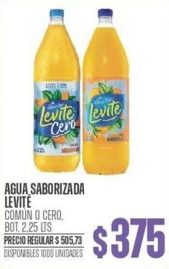 Supermercados Vea AGUA SABORIZADA LEVITE COMÚN O CERO, BOT. 2.25 LTS oferta
