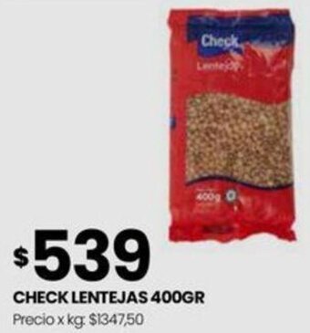 Punto Mayorista CHECK LENTEJAS 400GR oferta
