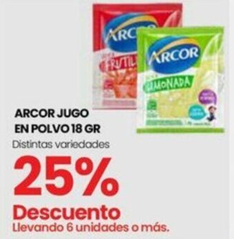 Punto Mayorista ARCOR JUGO EN POLVO 18 GR oferta