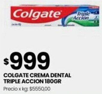 Punto Mayorista COLGATE CREMA DENTAL TRIPLE ACCION 180GR oferta