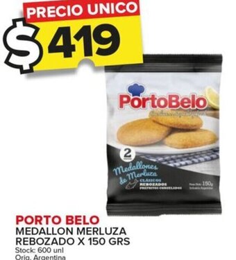 Carrefour Maxi PORTO BELO MEDALLON MERLUZA REBOZADO X 150 GRS oferta