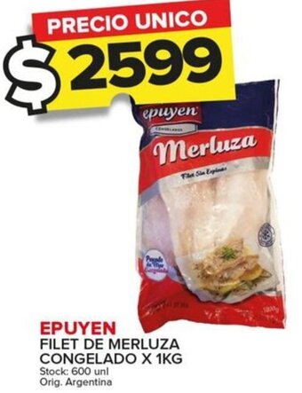 Carrefour Maxi EPUYEN FILET DE MERLUZA CONGELADO X 1KG oferta