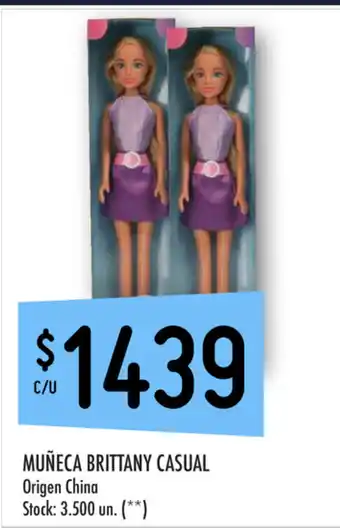 Punto Mayorista Muñeca Brittany Casual oferta