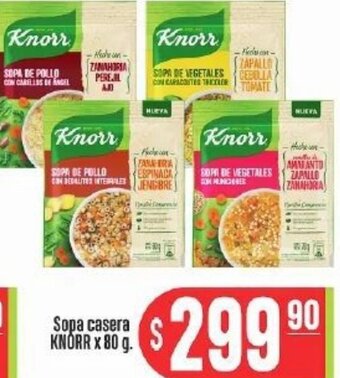 Supermercados Caracol KNORR Sopa casera X 80 g oferta
