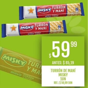TURRÓN DE MANÍ MISKY 1UN