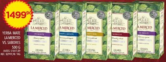 Supermercados Todo YERBA MATE LA MERCED VS. SABORES 500G oferta