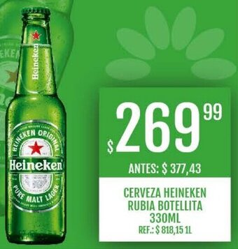 Supermercados Todo CERVEZA HEINEKEN RUBIA BOTELLITA 330ML oferta