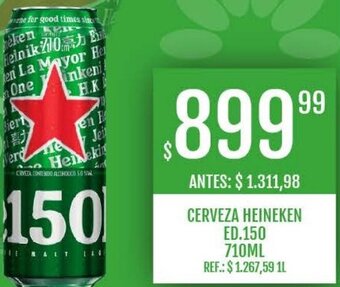 Supermercados Todo CERVEZA HEINEKEN ED.150 710ML oferta