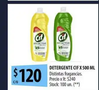Punto Mayorista Detergente Cif x 500 ml oferta