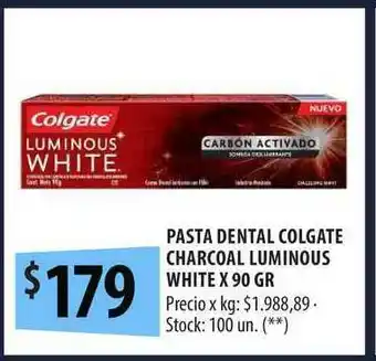 Punto Mayorista Pasta Dental Colgate Charcoal Luminous White x 90gr oferta
