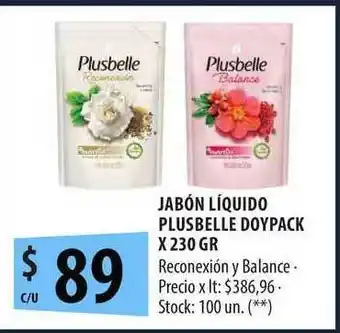 Punto Mayorista Jabón Líquido Plusbelle Doypack x 230gr oferta
