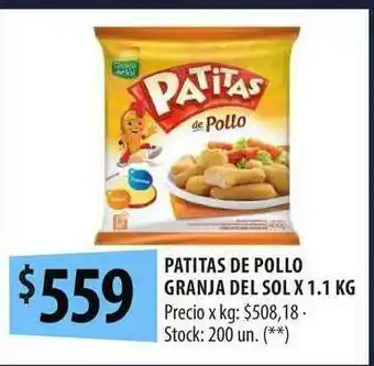 Punto Mayorista Patitas De Pollo Granja Del Sol x 1.1kg oferta