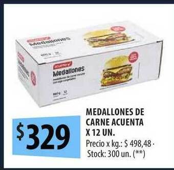 Punto Mayorista Medallones De Carne Acuenta x 12un oferta