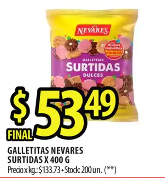 Punto Mayorista Nevares Galletitas Surtidas x 400 g oferta