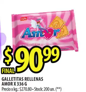 Punto Mayorista Amor Galletitas Rellenas x 336 g oferta