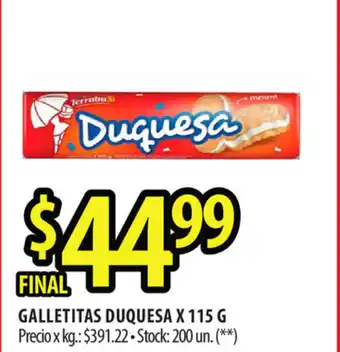 Punto Mayorista Duquesa Galletitas x 115 g oferta