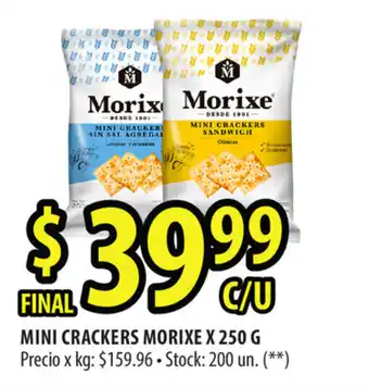 Punto Mayorista Morixe Mini Crackers x 250 g oferta