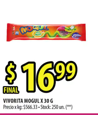 Punto Mayorista Mogul Vivorita x 30 g oferta