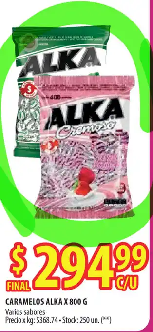 Punto Mayorista Alka Caramelos x 800 g oferta