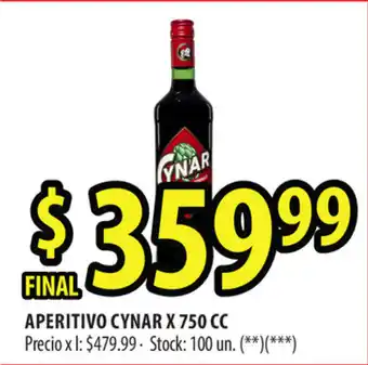 Punto Mayorista Cynar Aperitivo x 750 cc oferta