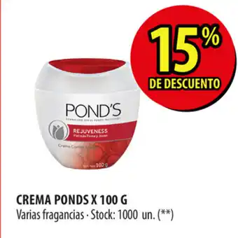 Punto Mayorista Ponds Crema x 100 g oferta