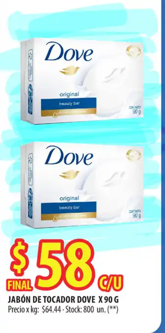 Punto Mayorista Dove Jabón de Tocador x 90 g oferta