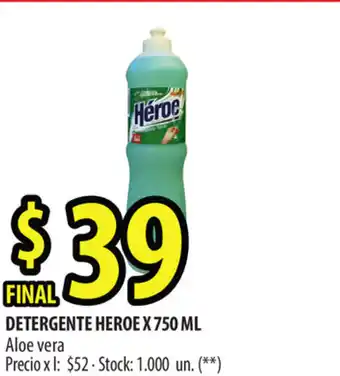 Punto Mayorista Heroe Detergente x 750 ml oferta