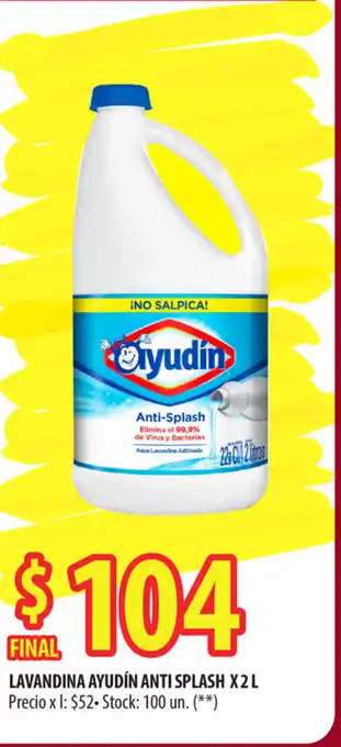 Punto Mayorista Ayudín Anti Splash Lavandina x 2 L oferta