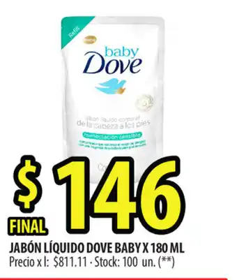 Punto Mayorista Dove Baby Jabón Líquido x 180 ml oferta