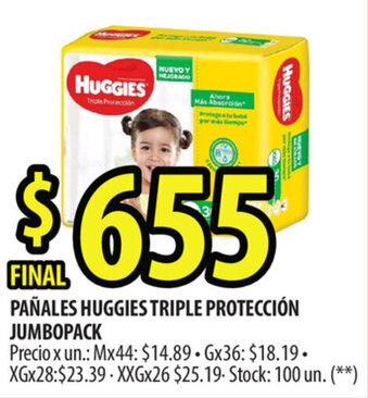 Punto Mayorista Huggies Pañales Triple Protección Jumbopack oferta