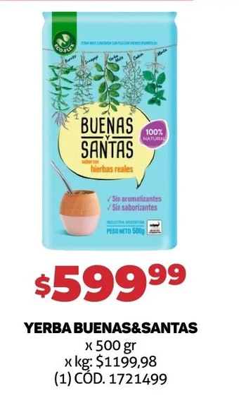 Makro YERBA BUENAS&SANTAS x 500 gr oferta
