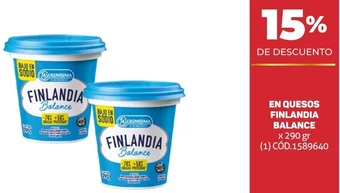 Makro EN QUESOS FINLANDIA BALANCE x 290 gr oferta